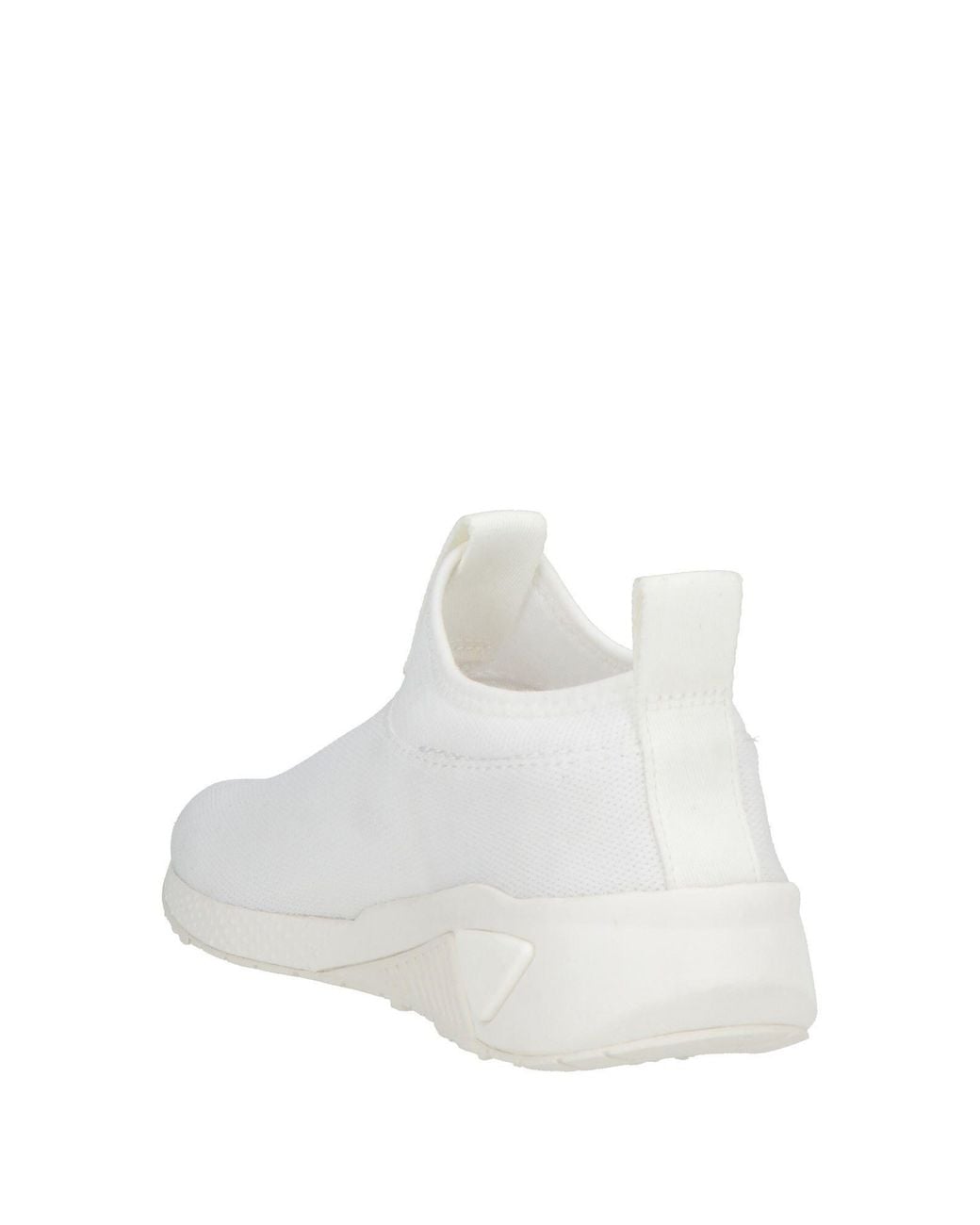 DIESEL White Minimalist Sock-Style Casual Shoes