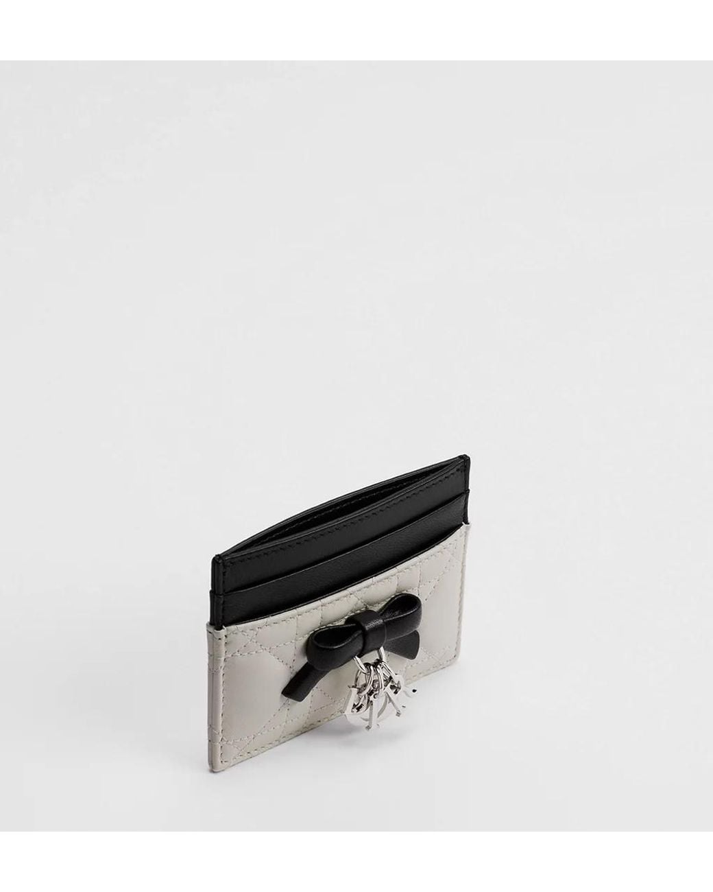 Dior Black Lady Freesia Card Holder
