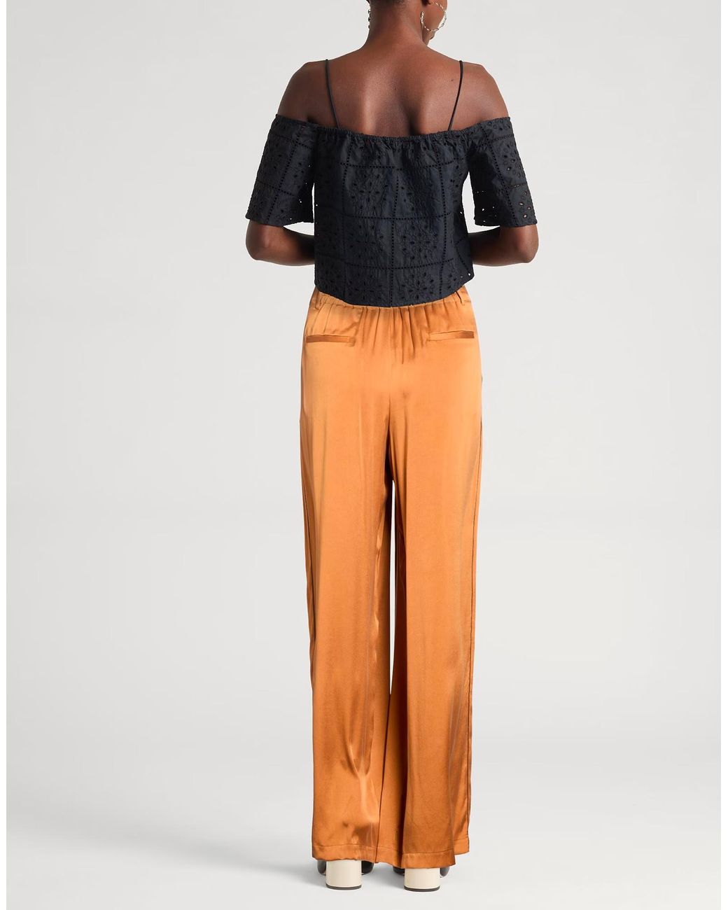 MAX&Co. Orange Pleated Casual Pants