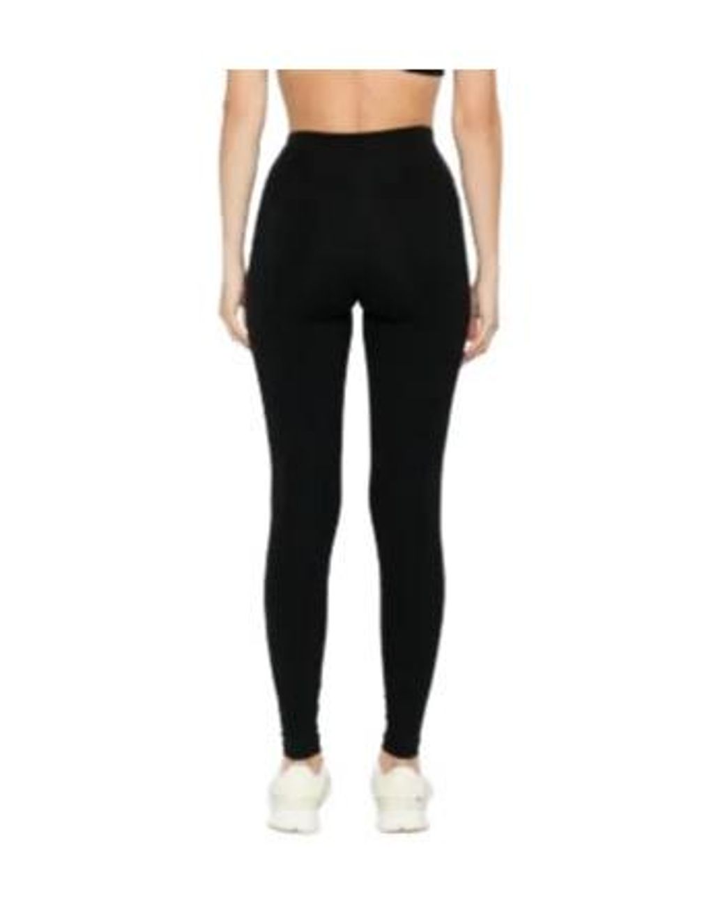 Sporty & Rich Black High-Waist Logo Leggings