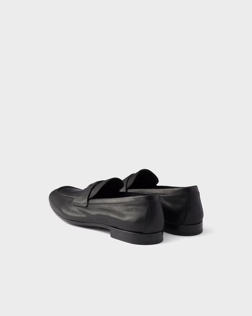 Prada Black Leather Loafers for men