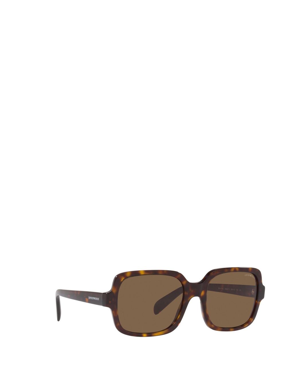 Emporio Armani Brown Square-Frame Sunglasses