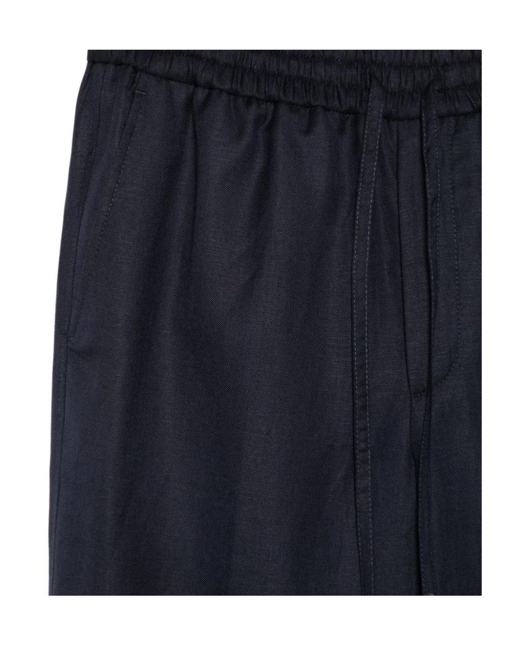 Brioni Blue Casual Pants With Belt Loops for men