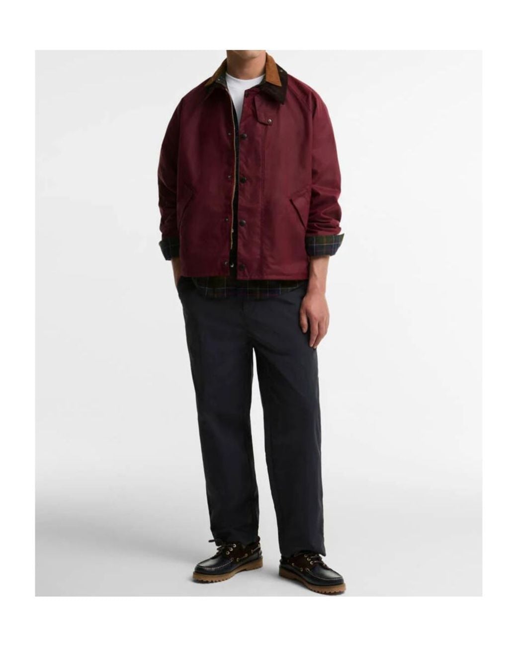 Barbour Red Select Wax Transport Jacket for men