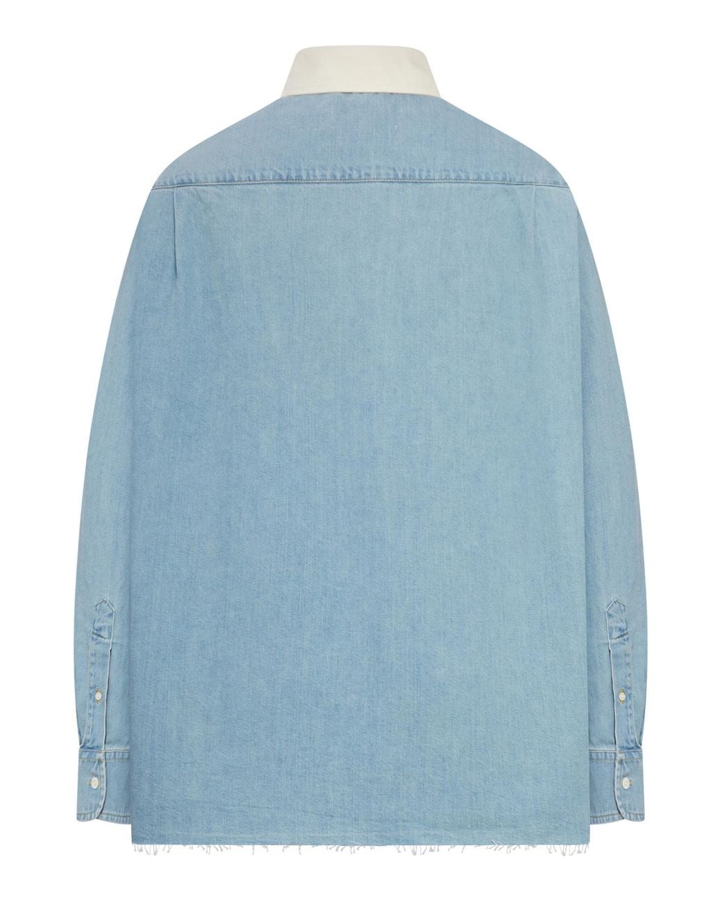 Miu Miu Blue Oversized Denim Shirt