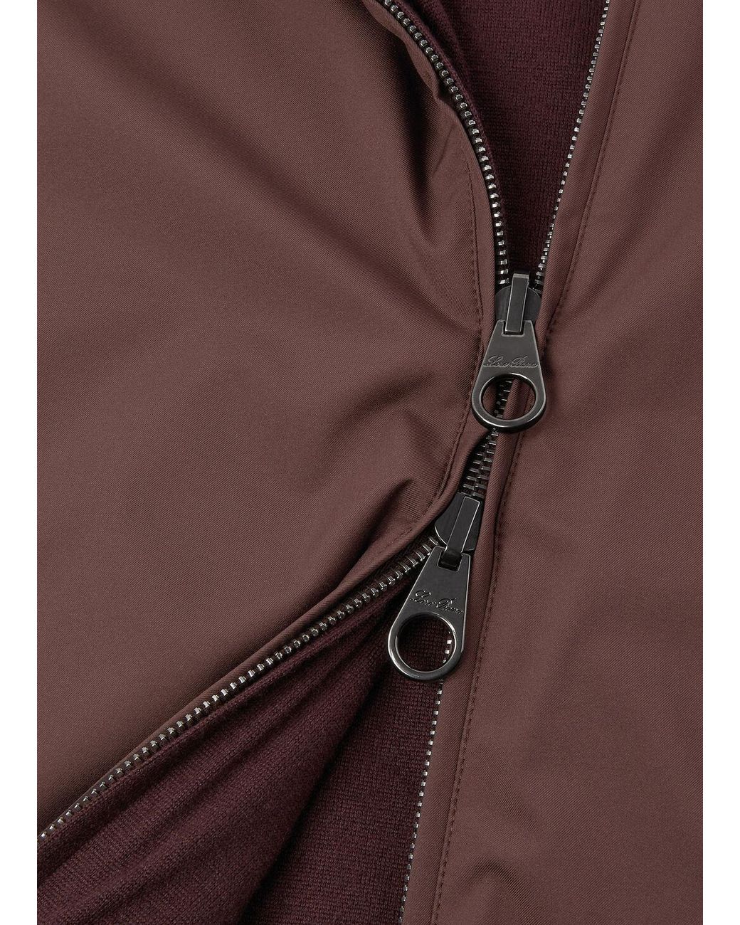 Loro Piana Brown Double-Sided Hooded Pilot Jacket for men