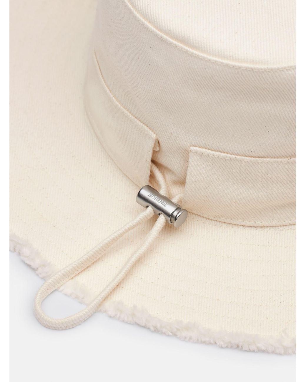 Jacquemus White Le Bob Artichaut Canvas Bucket Hat
