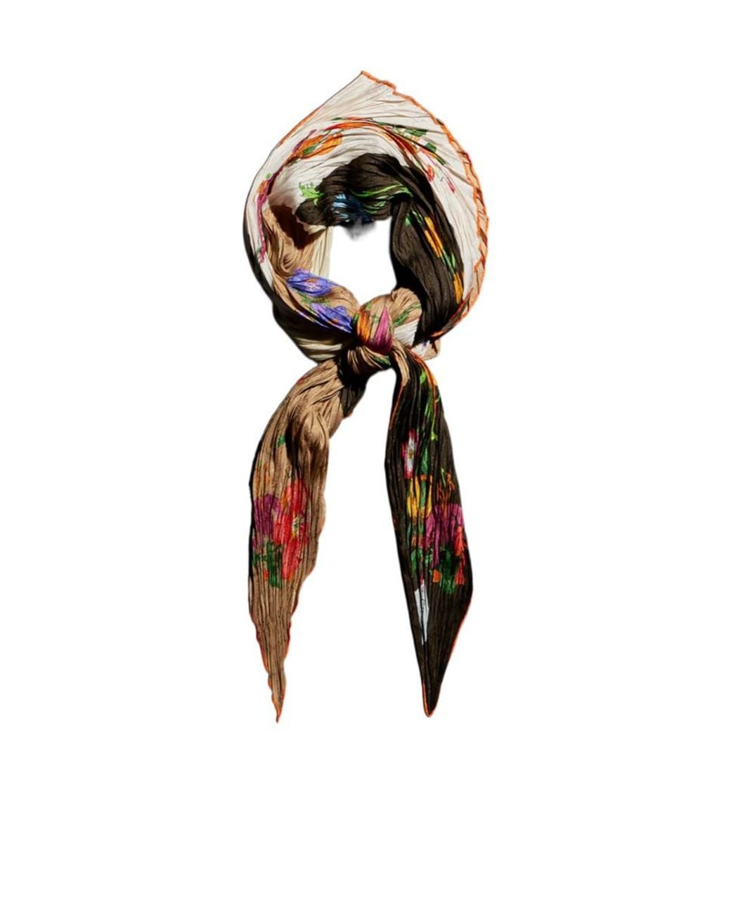 Gucci Black Printed Silk Shawl