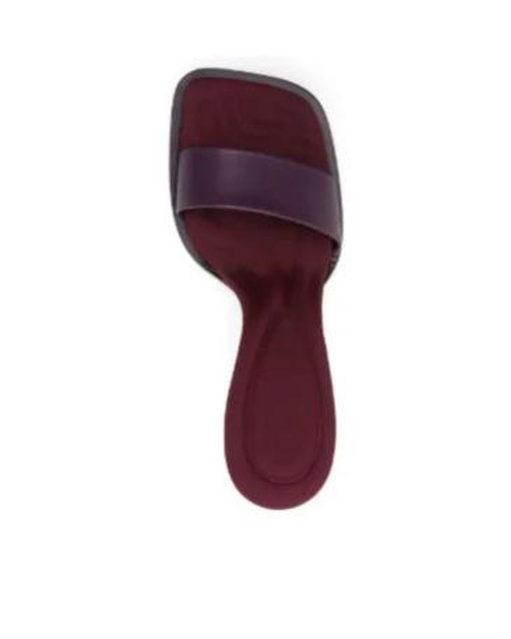 The Attico Purple 100Mm Leather Mules