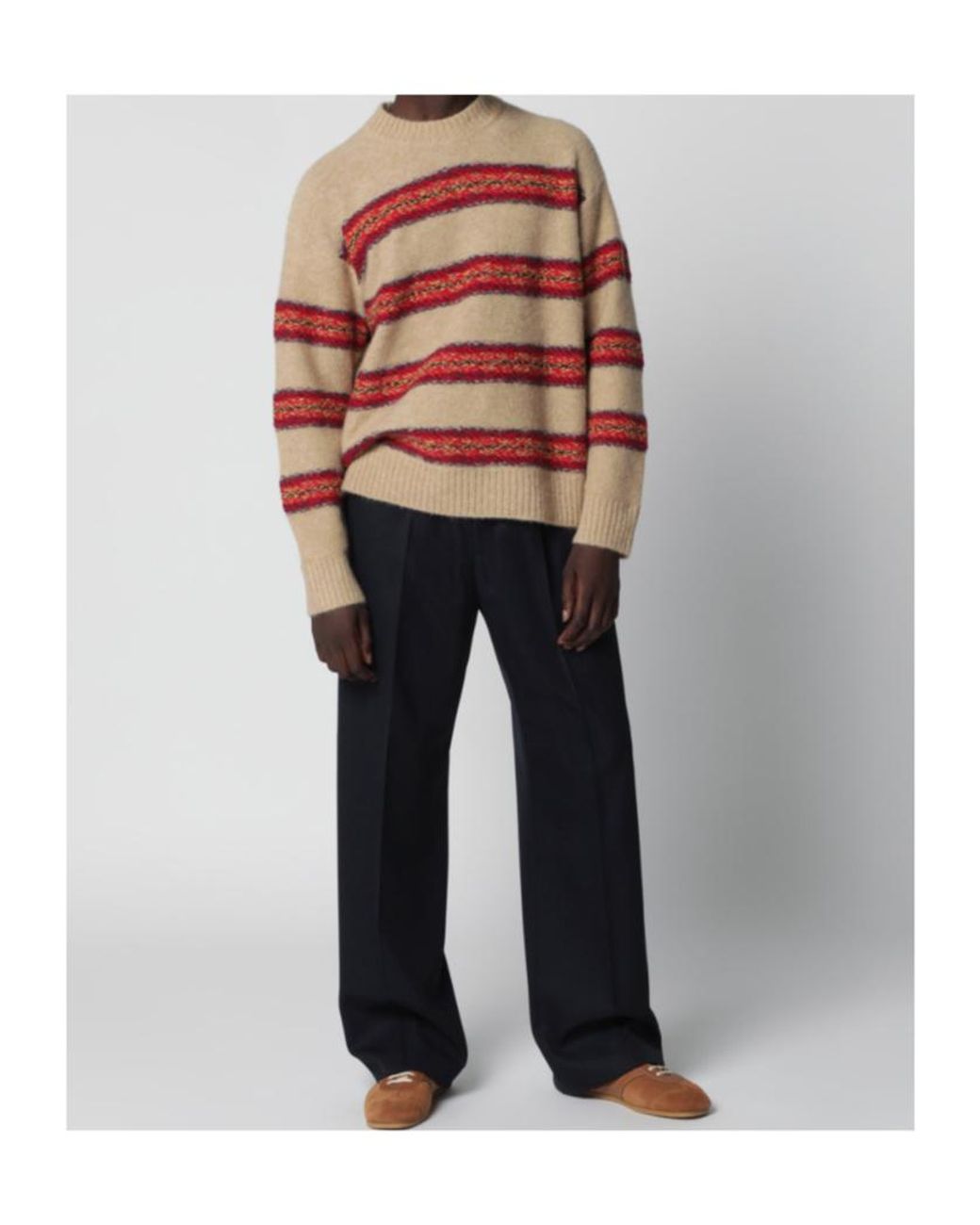 Dries Van Noten Pink 'Master' Alpaca Blend Sweater for men