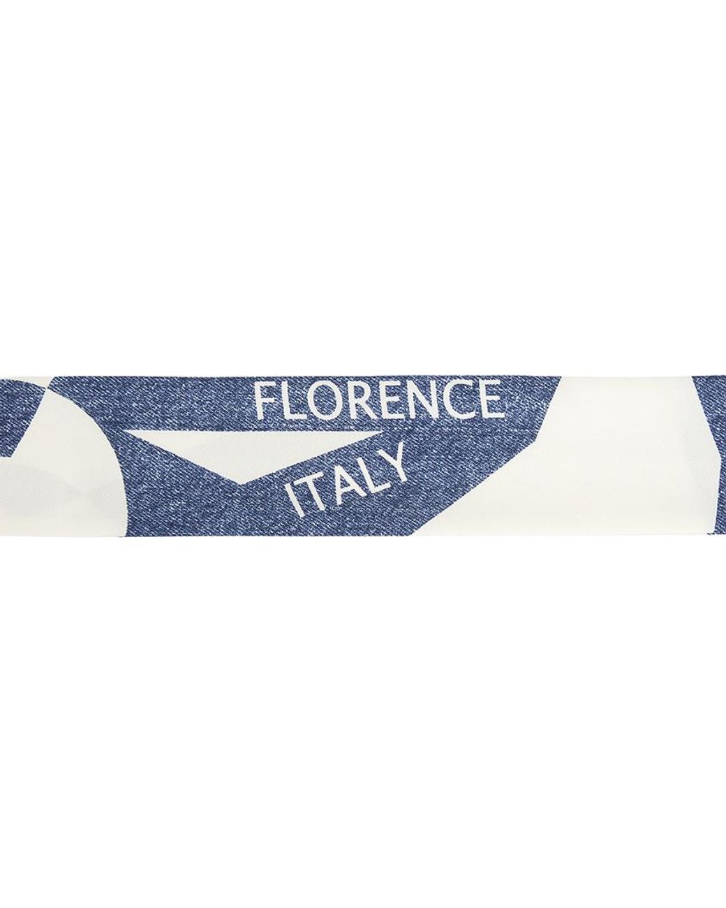 Ferragamo Blue Pattern Scarf