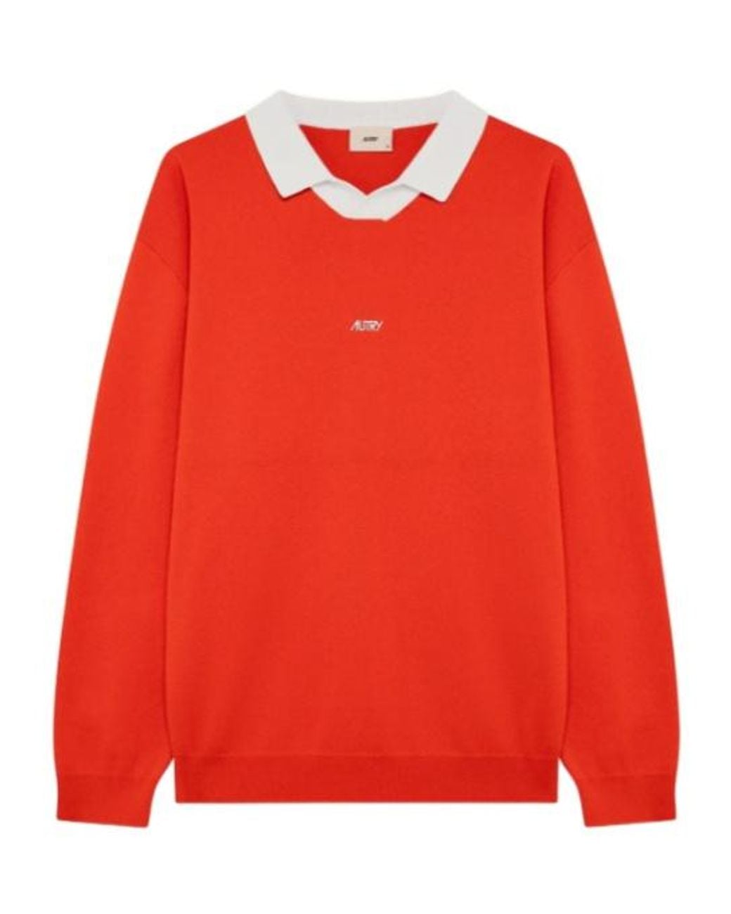 Autry Red Polo Neck Jumper for men