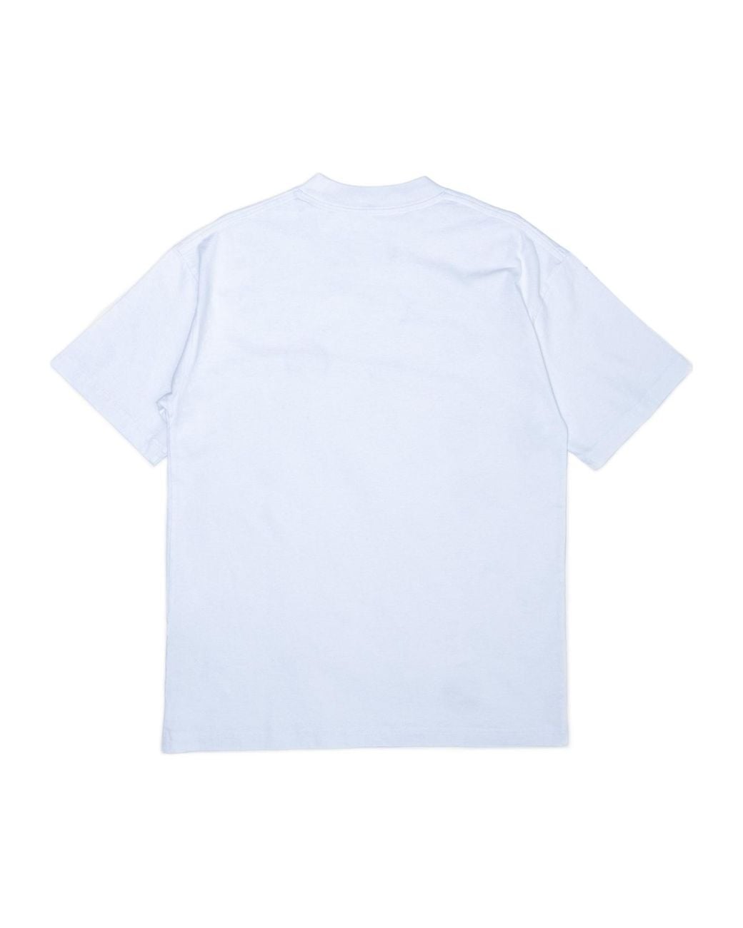 Roa White Logo Embroidered Crewneck T-Shirt for men