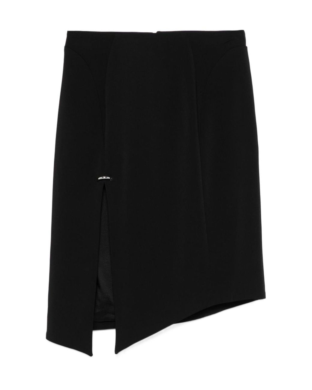 Mugler Black Pierced Midi Skirt