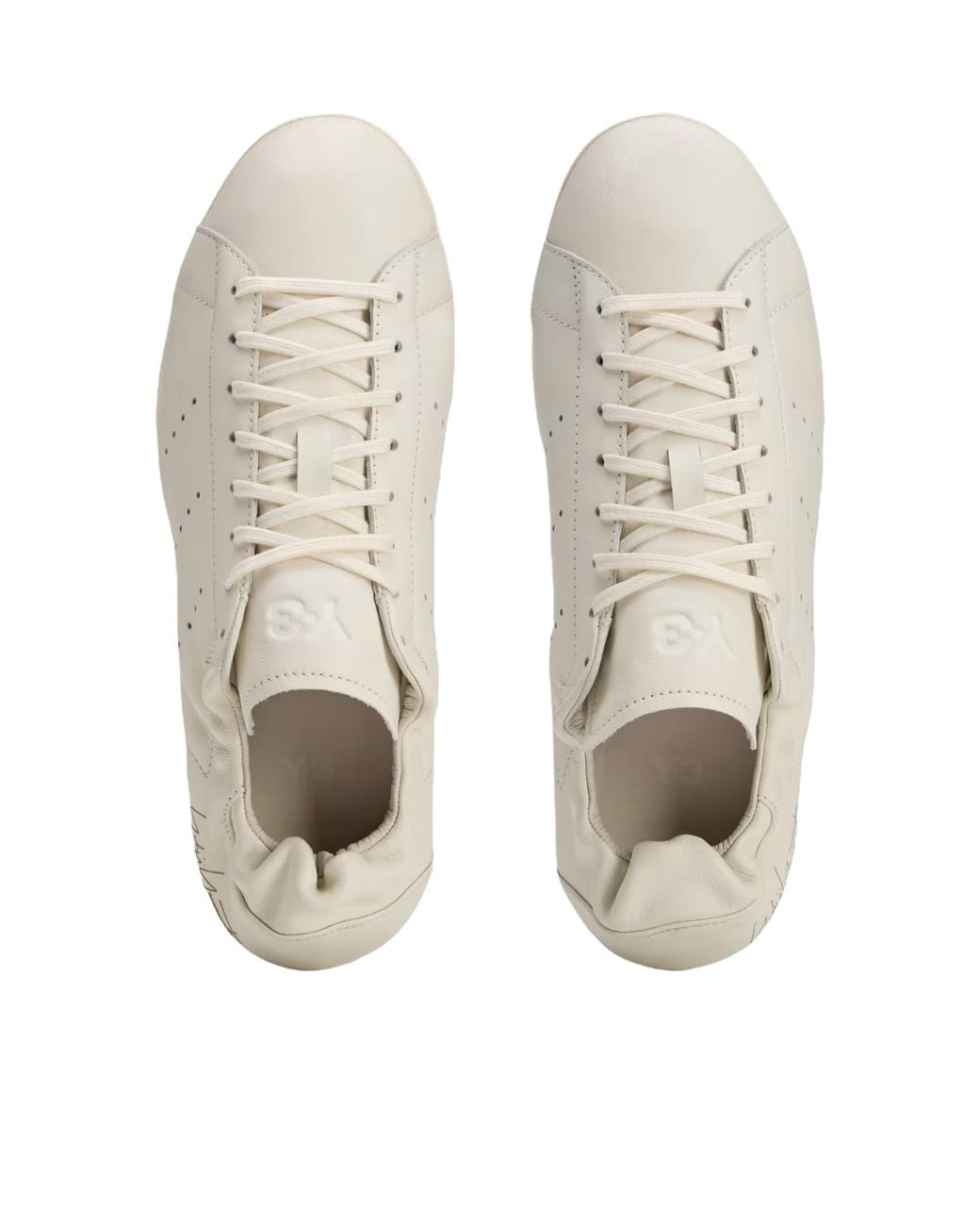 Y-3 White Stan Low Pro Lace-Up Sneakers
