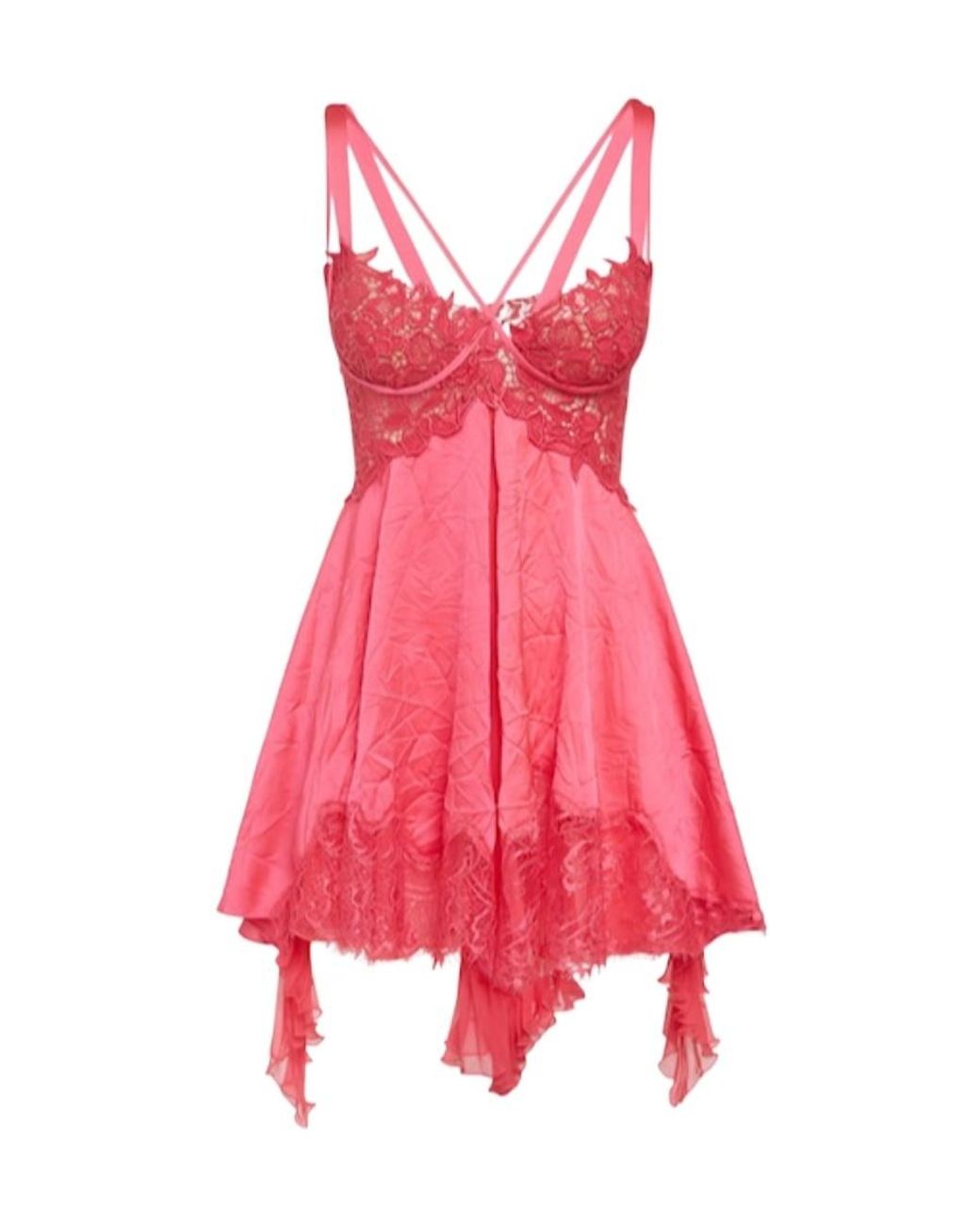 Versace Pink Lace Mini Dress