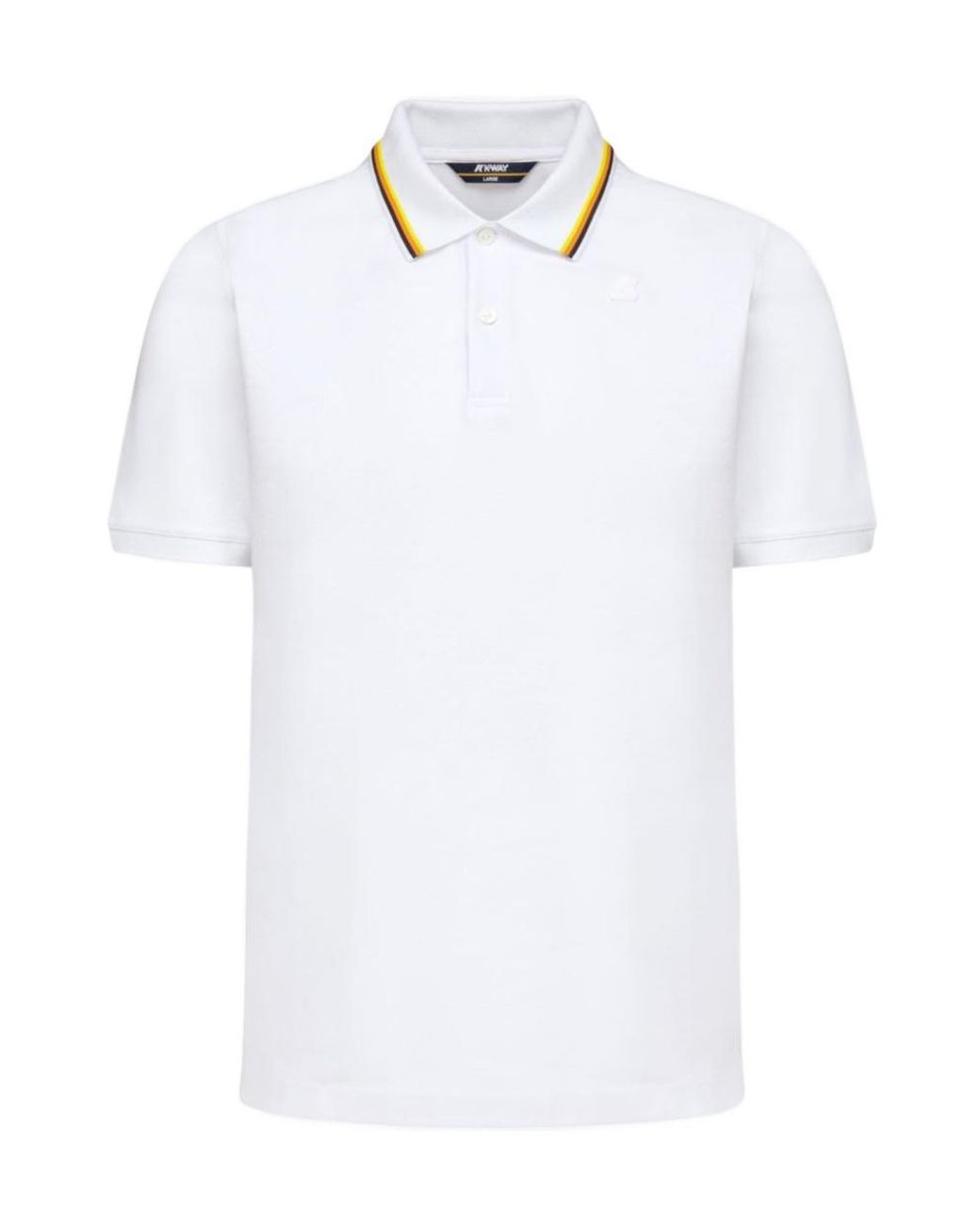 K-Way White Jud Pique Polo Shirt for men