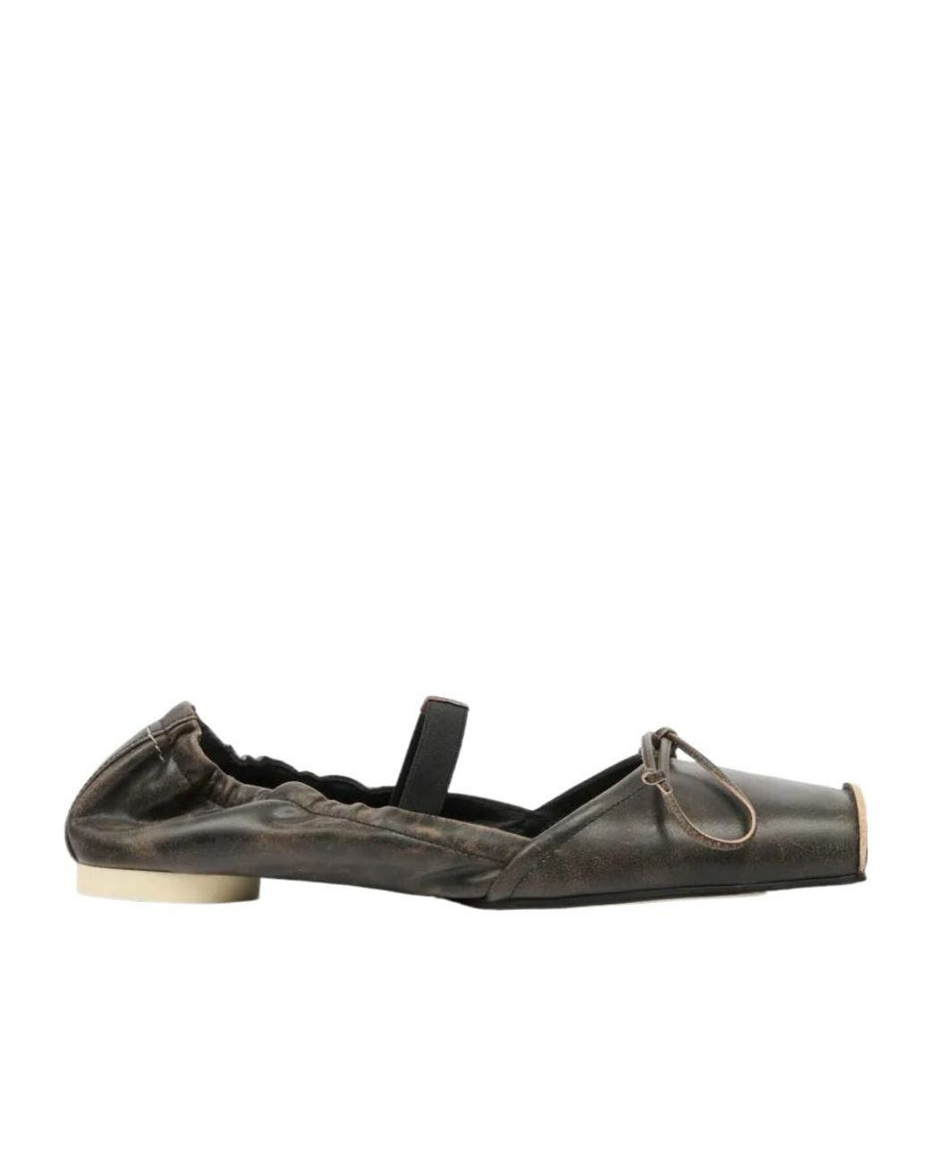 MM6 by Maison Margiela Multicolor Elastic Strap Ballet Flats