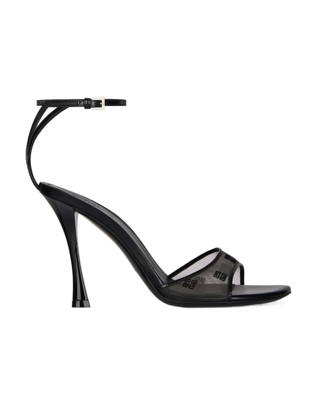 Givenchy White 4G Mesh Stitch Sandals