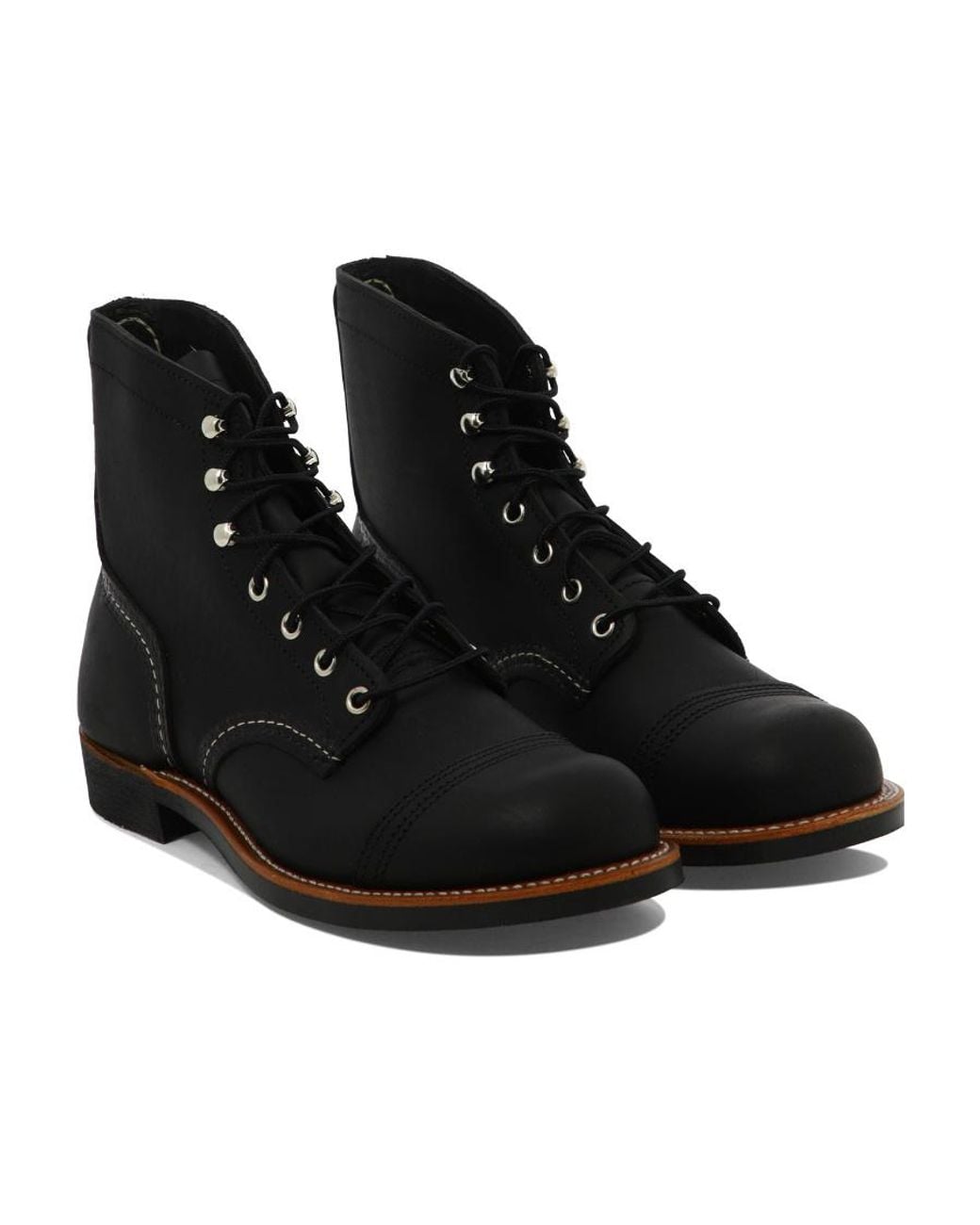 Red Wing Black Logo Logo Short Boots for men