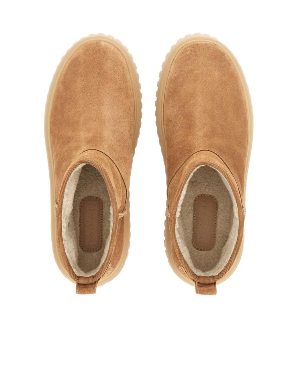 Hogan Brown Round Toe Ankle Boots
