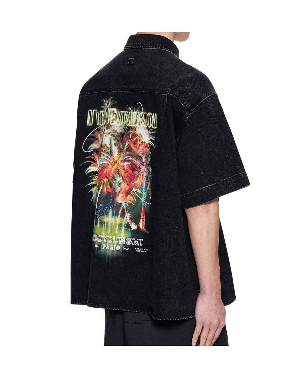 Wooyoungmi Black Cotton-Blend Shirt for men