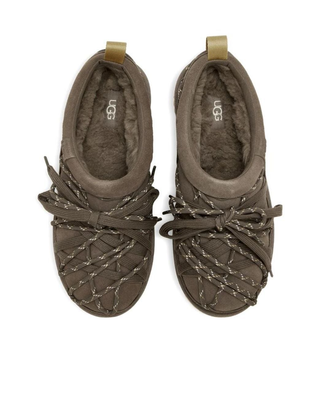 Ugg Brown Tasman Wovened Lace-Up Sandals