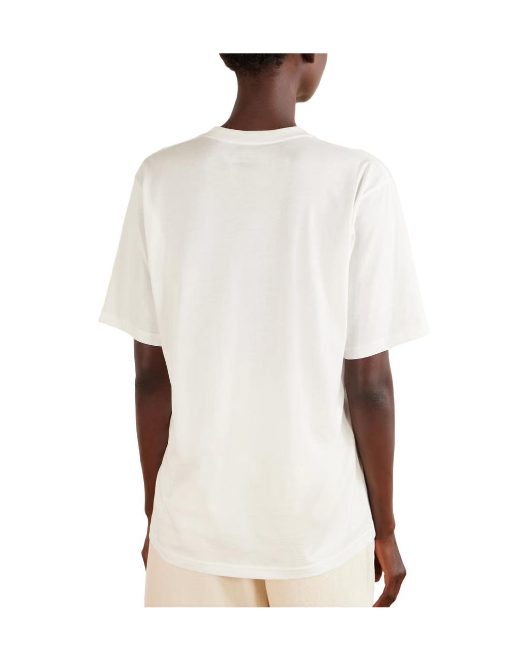 Ssstein White Cotton-Jersey T-Shirt