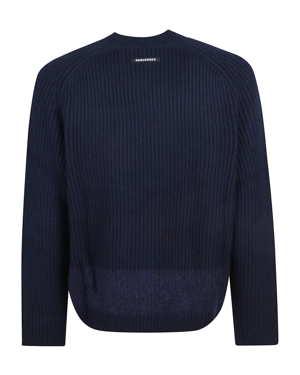DSquared² Blue Crewneck Knitted Jumper for men