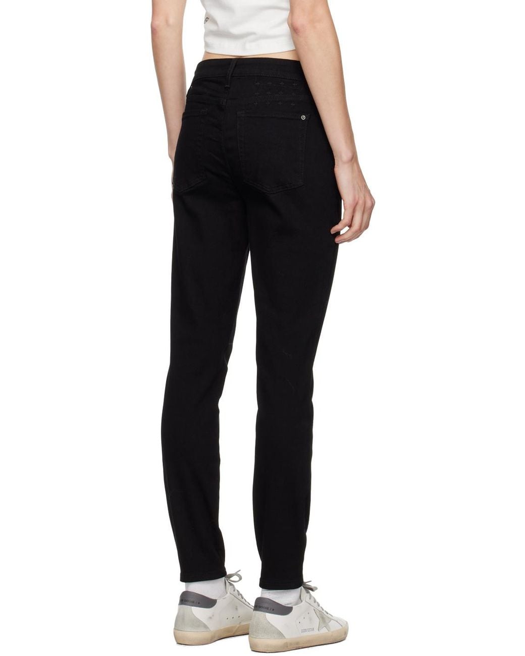 Ksubi Black Spray On Cropped Jeans
