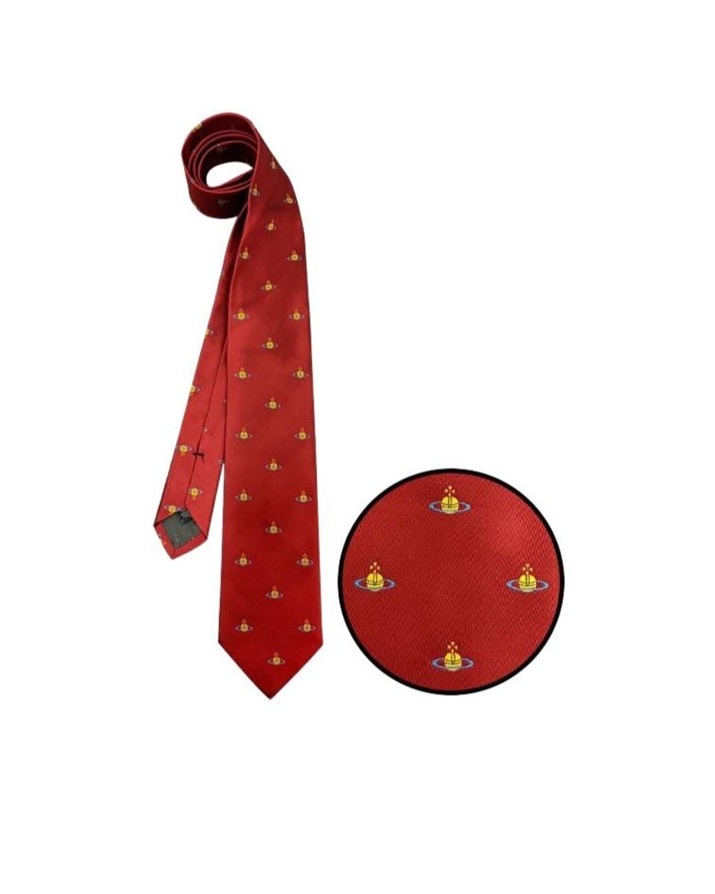 Vivienne Westwood Red Pointed Tie for men