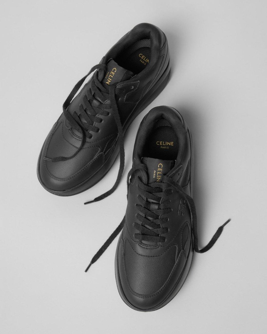 Céline Black Rock Wedge Sneakers