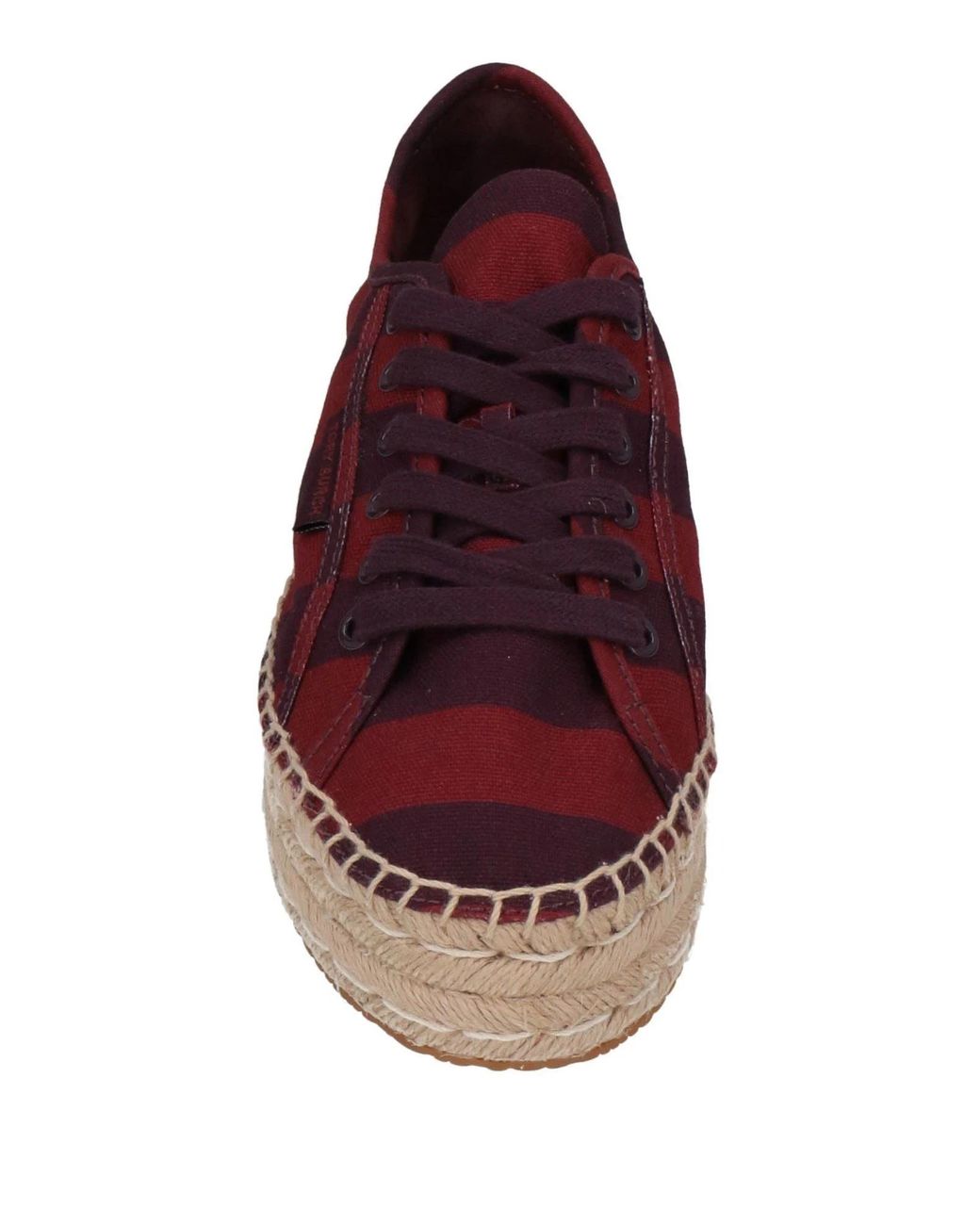 Tory Burch Red Round-Toe Low-Top Casual Shoes