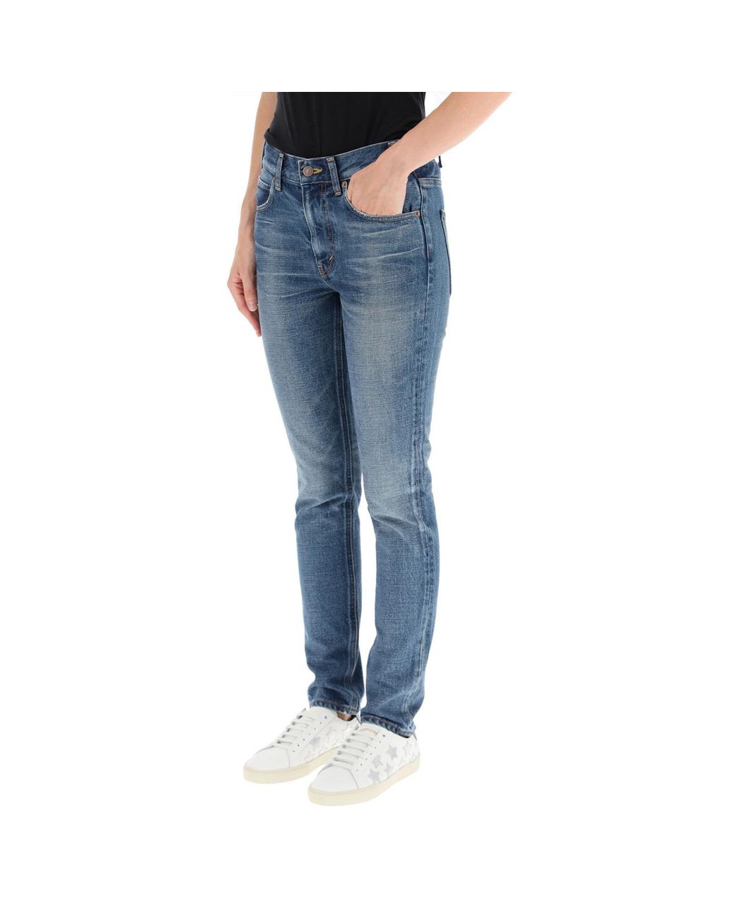 Céline Blue Union Wash Slim Denim Jeans