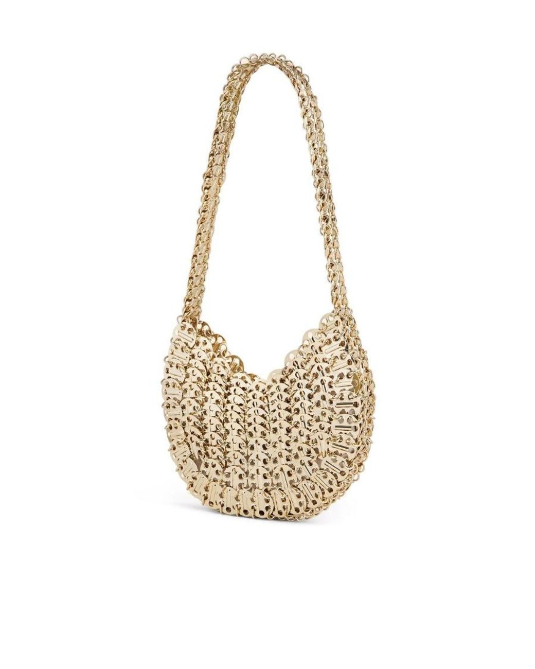 Rabanne White Moon 1969 Disc Detailed Shoulder Bag