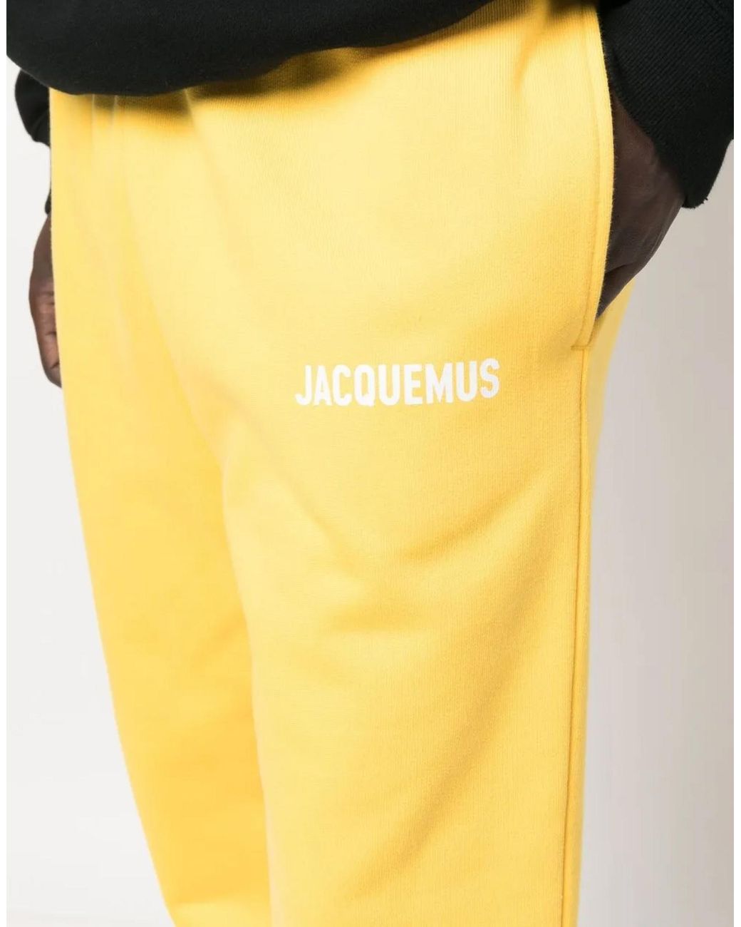 Jacquemus Yellow Elastic-Waist Athletic Pants for men