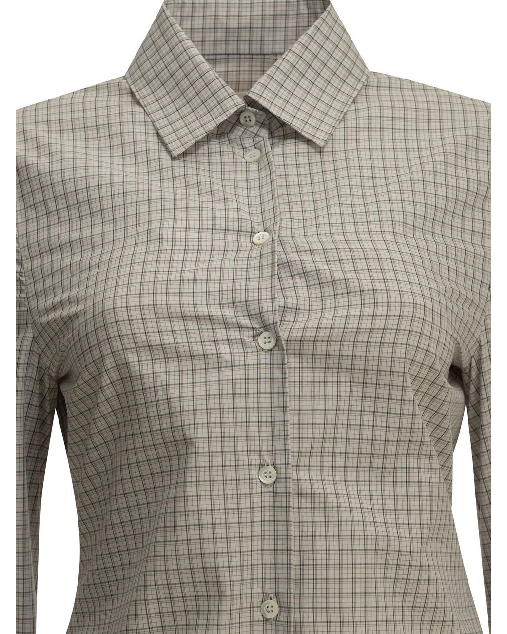 Maison Margiela Gray Long Sleeve Pointed Hem Shirt