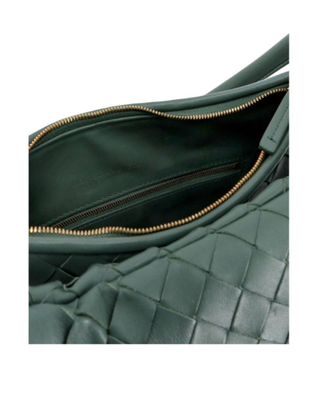 Bottega Veneta Green Medium Gemelli Knitted Shoulder Bag