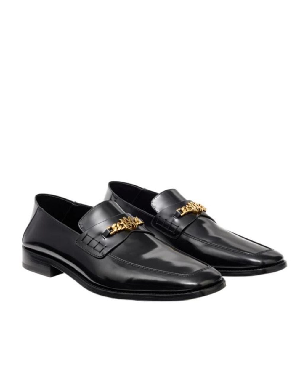 Amiri Black Logo Plaque Loafers for men