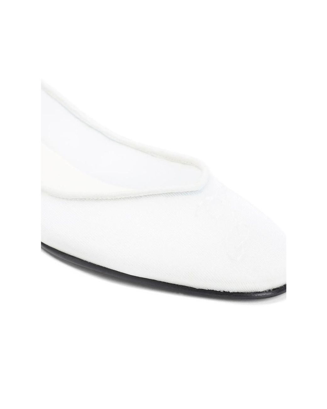 Jacquemus White Pointed Slip-On Ballet Flats