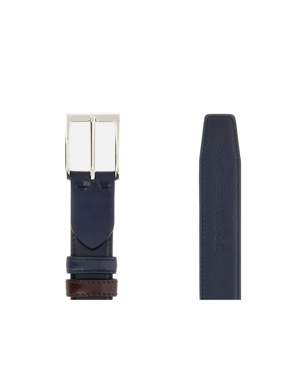 Hogan Blue Reversible Belt for men