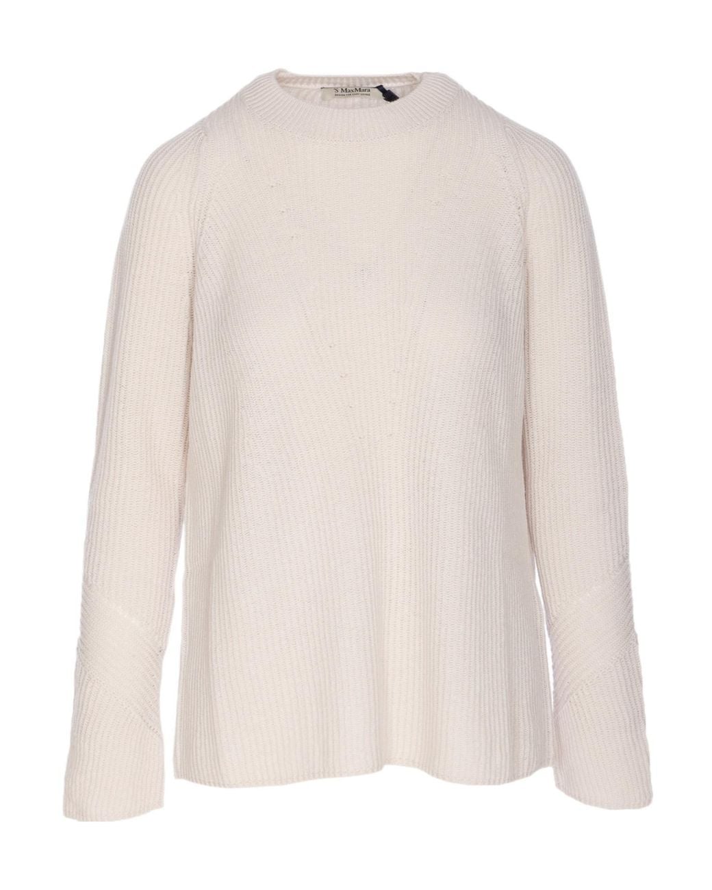 Max Mara White 'S Molveno Crewneck Jumper