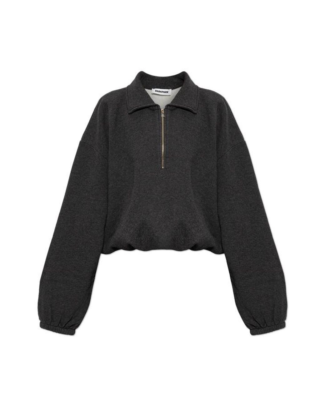 DARKPARK Blue Alva Cropped Zip-Up Sweatshirt