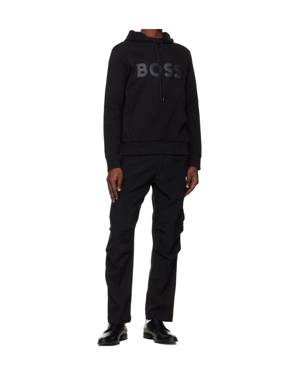 Boss Black Soody Logo-Detail Hoodie for men