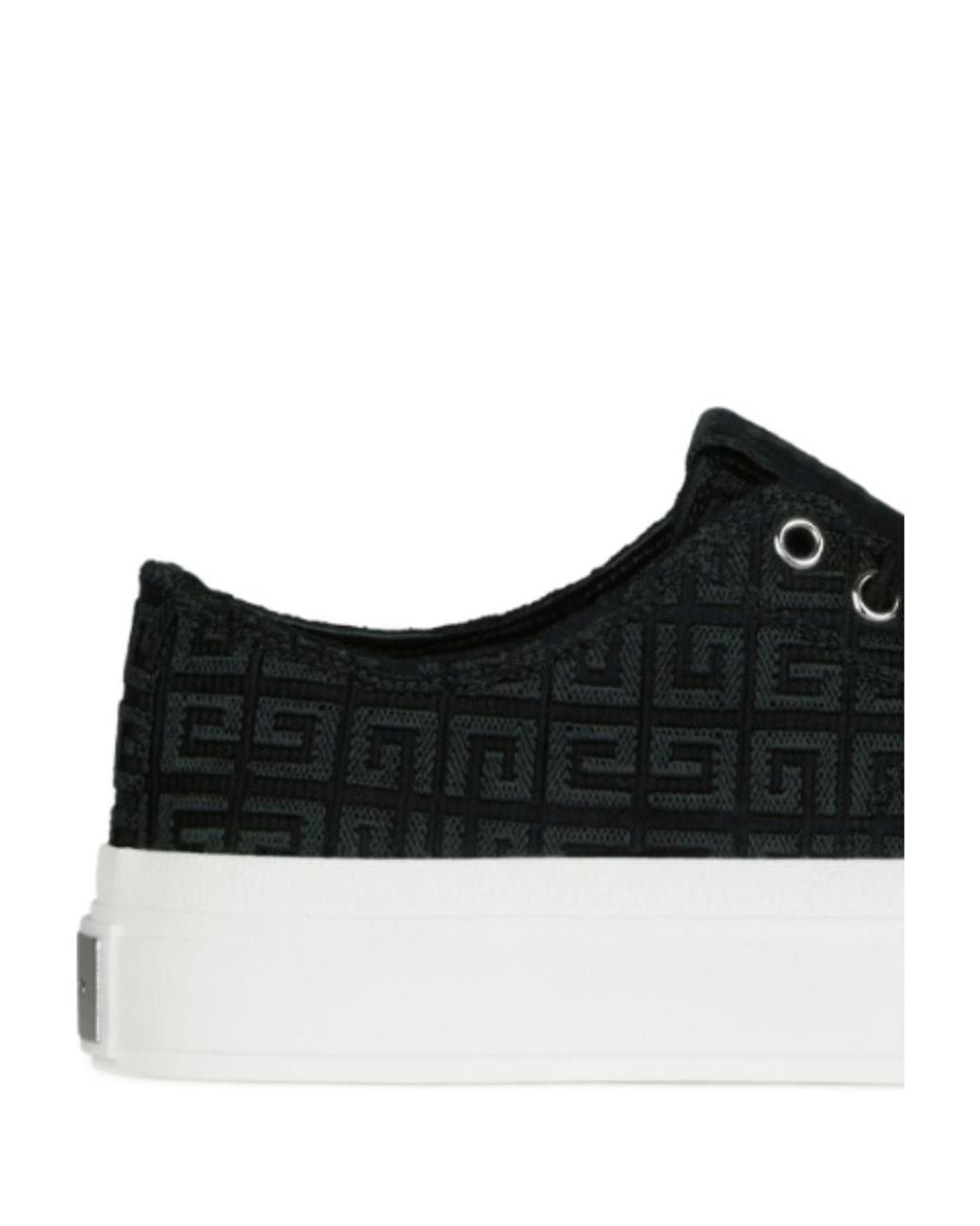 Givenchy Black 4G Jacquard Sneakers