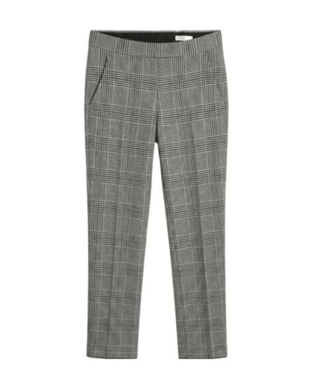 Tom Ford Gray Plaid Casual Pants for men