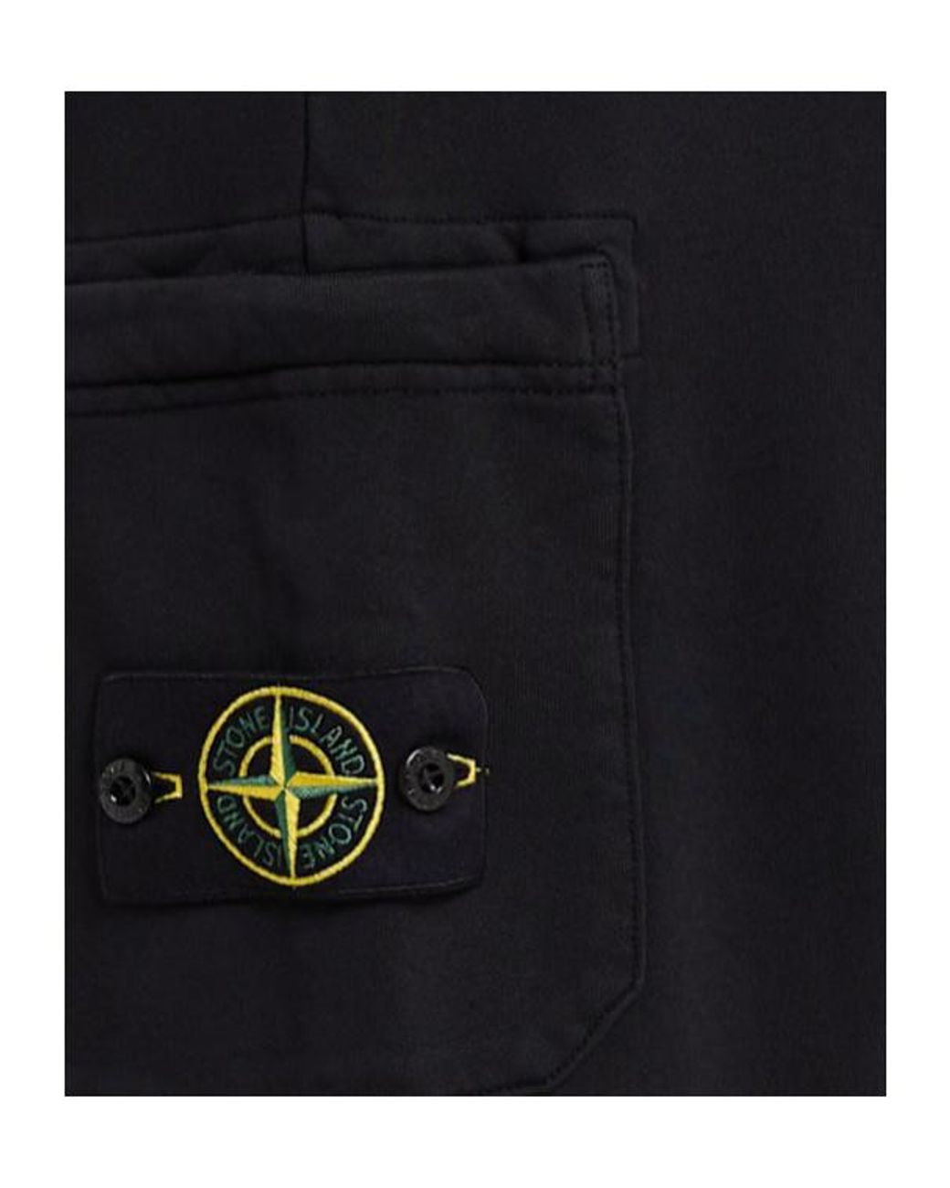 Stone Island Black Cotton Sweatpants for men
