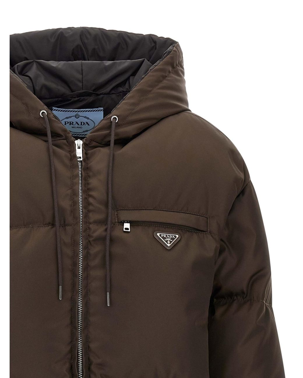 Prada Brown Re-nylon Down Jacket