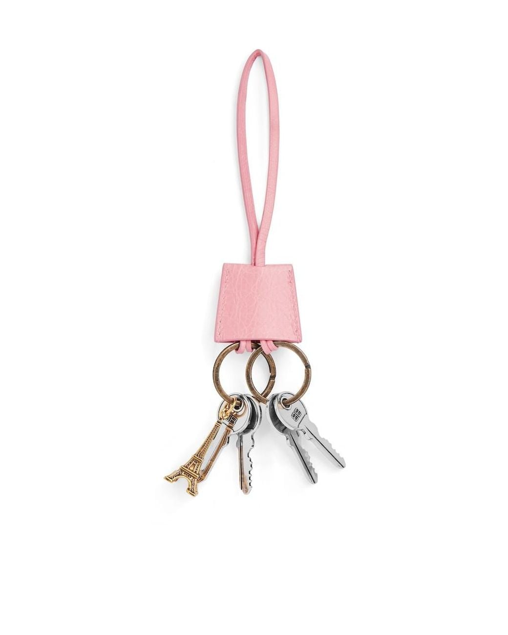 Balenciaga Pink Le City Charm Eiffel