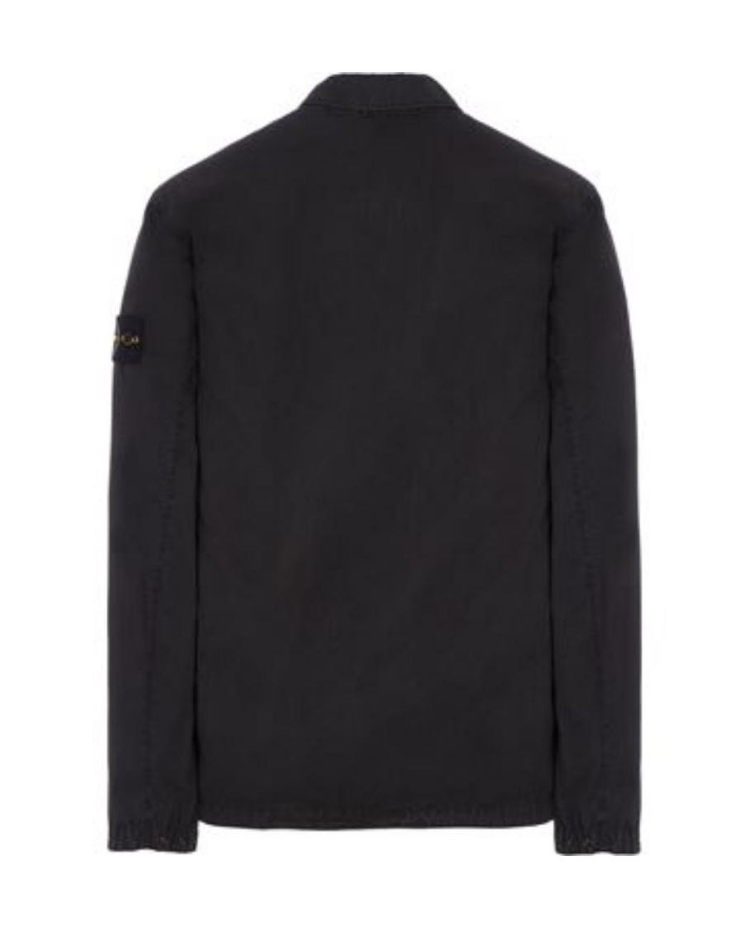 Stone Island Black Lapel Shirt for men